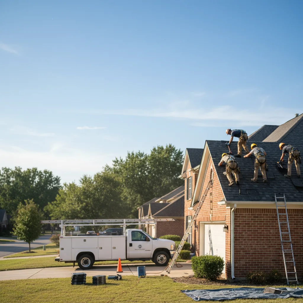 Roof Repair in Center Cross
